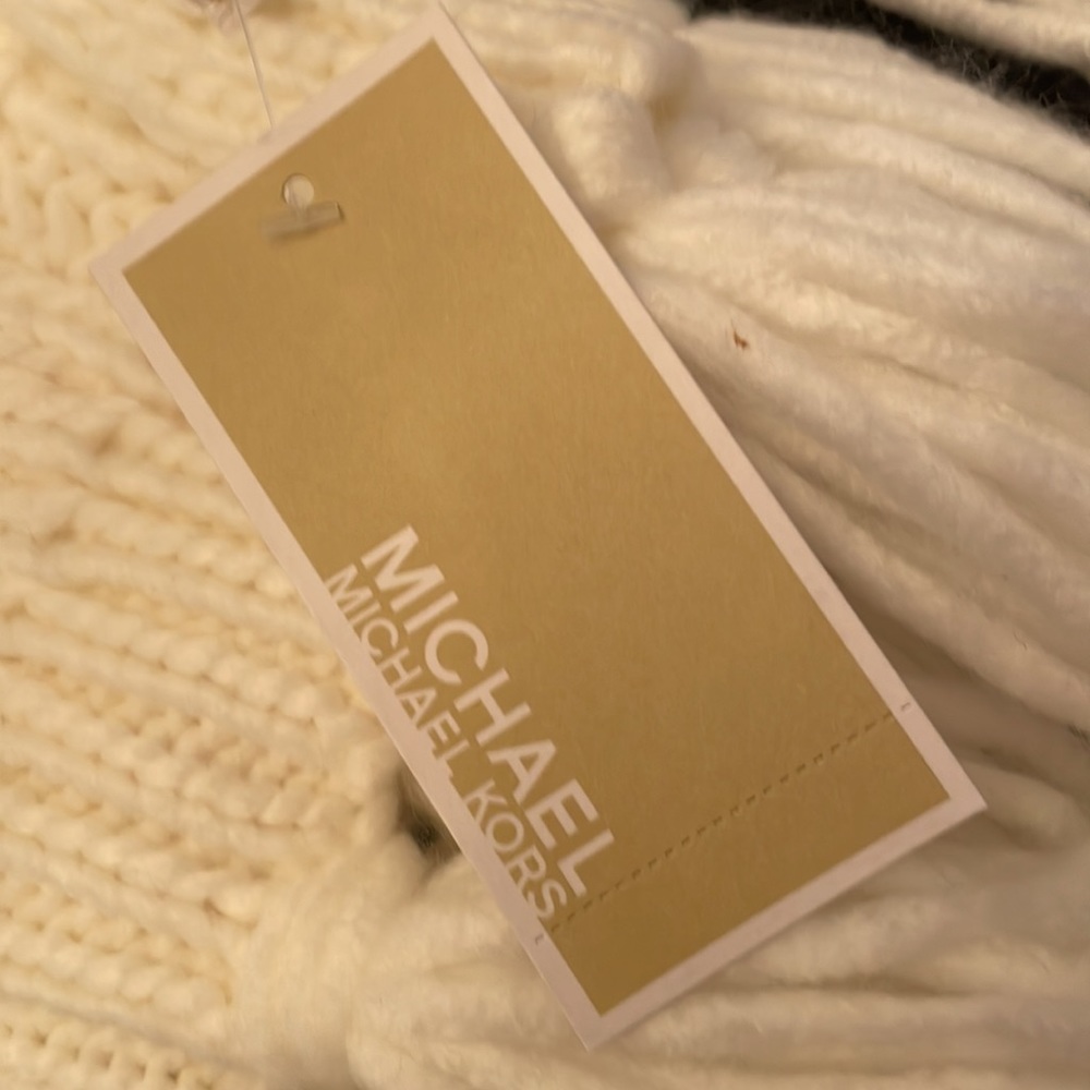 Michael Kors winter white scarf NWT